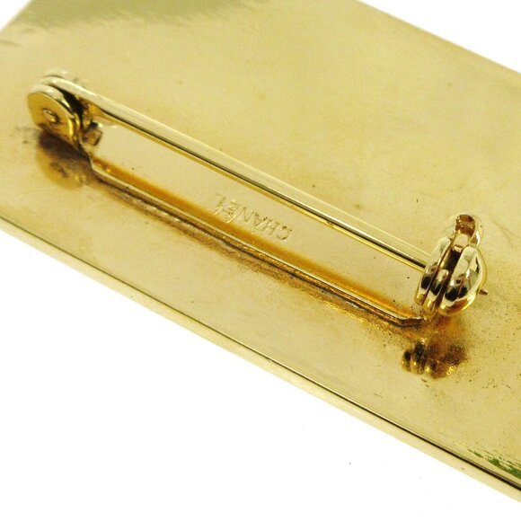 Chanel Plate Brooch Pin Gold - Picture 6 of 8